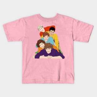 one direction lineart friedship Kids T-Shirt